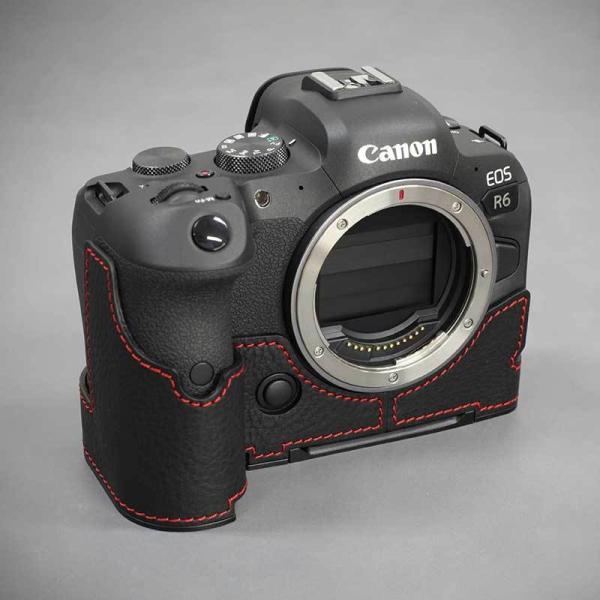 カメラケース Lims リムズ Canon EOS R6 専用 イタリアンレザー ケース Black...
