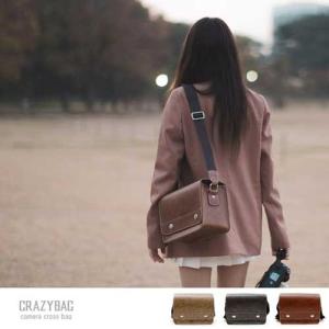 CRAZYBAG/クレイジーバッグ camera cross bag カメラ クロスバッグ 3colors おしゃれ ショルダーカメラバッグ メンズ レディース 男女兼用｜nineselect