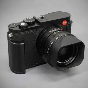 カメラケース Lims リムズ Leica Q3 用 イタリアンレザー ケース Black メタルプレート 本革 牛革 おしゃれ LC-Q3DBK LIM'S 日本正規販売店｜nineselect