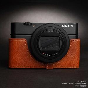 TP Original Leather Camera Body Case for SONY RX100M7 Volcano ソニー RX100VII 本革 レザー カメラケース おしゃれ  TB05RX107-LB｜nineselect