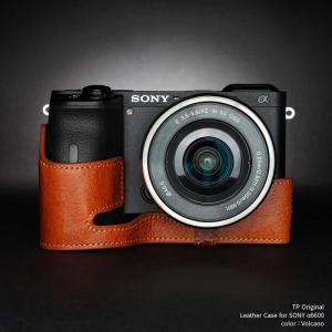 TP Original SONY α6600 専用 レザー カメラケース Volcano ボルケーノ おしゃれ 速写ケース TB06A66-LB