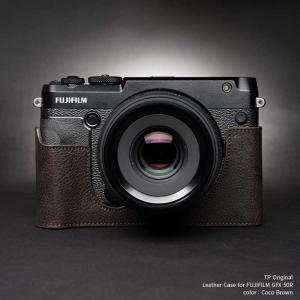 TP Original FUJIFILM GFX 50R 専用 レザー カメラケース Coco Brown ココ ブラウン おしゃれ 速写ケース TB06GFX50R-CO