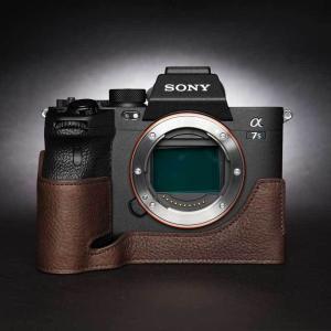 TP Original SONY α1 α7S III α7 IV用 レザー カメラケース Coco Brown ココ ブラウン おしゃれ 本革 牛革 速写ケース TB06SOA1-CO