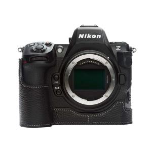 カメラケース TP Original Nikon Z8 専用 レザー ケース Black おしゃれ 本革 牛革 速写ケース ニコン TB06Z8-BK｜nineselect