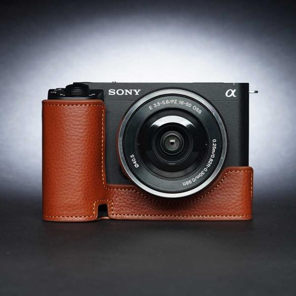 SONY VLOGCAM ZV-E1 用 レザー ケース Volcano TP Original カ...