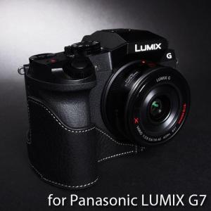 TP Original Leather Camera Body Case レザーケース for Panasonic LUMIX G7 おしゃれ 本革 カメラケース Black(ブラック)｜nineselect