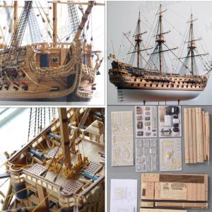 帆船模型 完成品 木製 パイレーツシップ 海賊船 モデルシップ 全長90cm