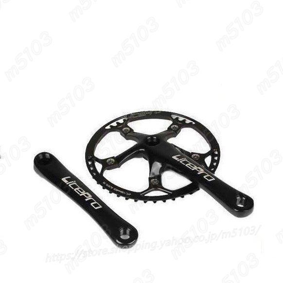 クランクセット Litepro 自転車シングルギアクランク 45T 47T 53T 56T 58T ...