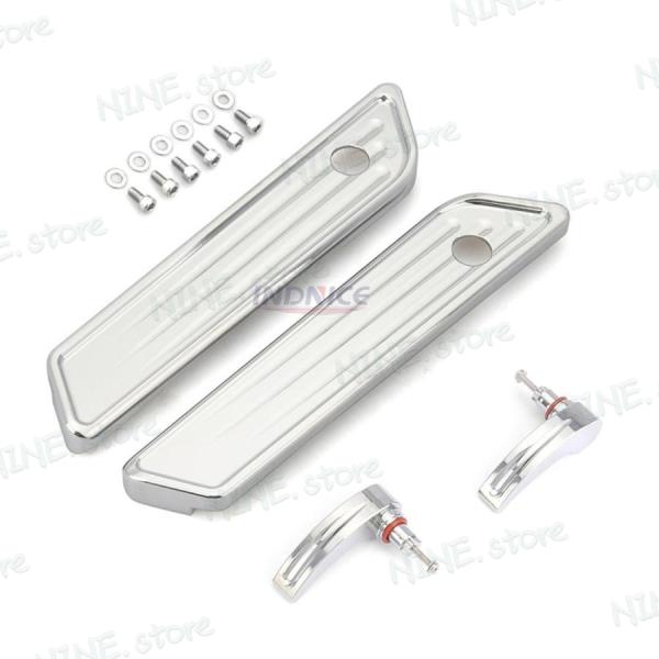 クローム ディープカット サドルバッグ ラッチカバー ハーレー ツーリング ロードグライド アレンネ...