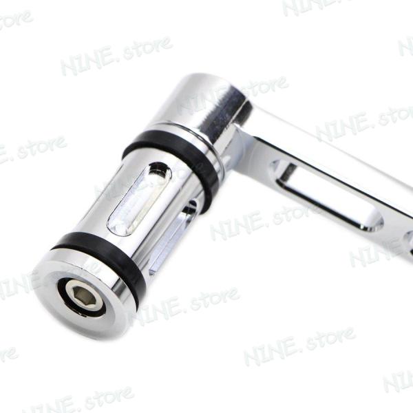 ペダル ステップ シーソーペダル シフトアーム ペグ付き フルキット ギアシフタ ペグ つま先 ヒー...