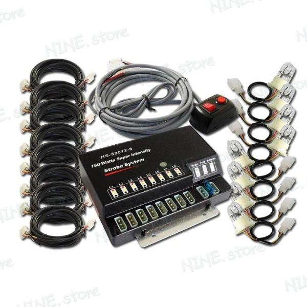 ストロボ ライト 高品質 キット 120W HID 8in1 KF-L3006