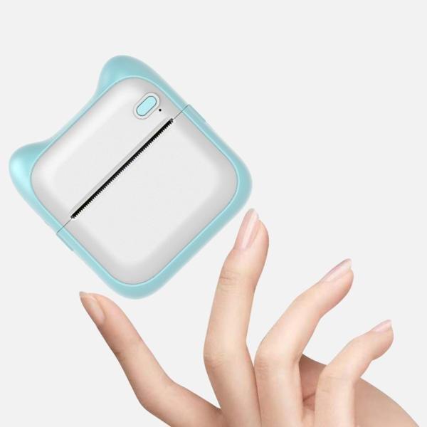 ミニサーマルプリンターキッズギフトプランナーアプリラベルメモジャーナルQrコード印刷ワイヤレススマー...