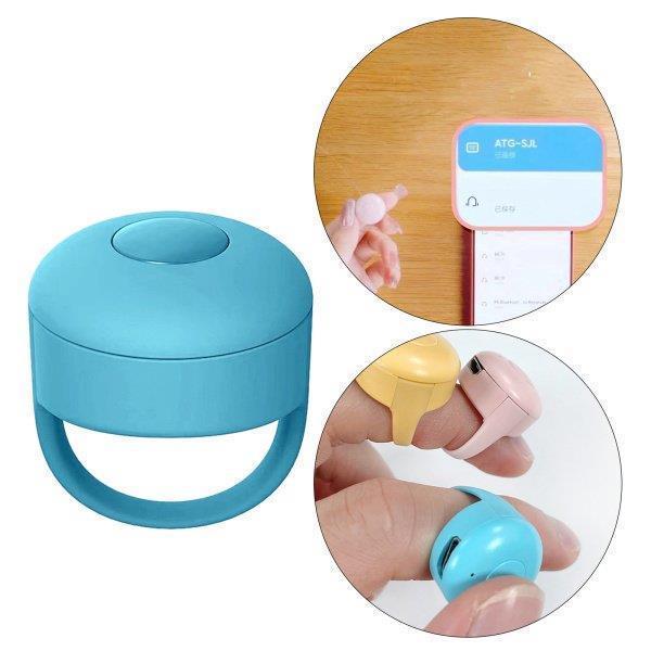 Bluetoothフィンガーチップビデオコントローラークリッカーページターナーブルー