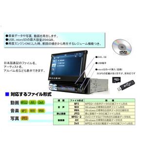 1DINインダッシュ7インチタッチパネル DV...の詳細画像2