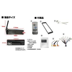 1DINインダッシュ7インチタッチパネル DV...の詳細画像4
