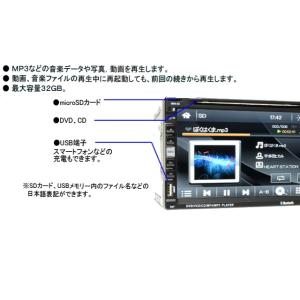 2DIN車載DVDプレーヤー7インチタッチパネ...の詳細画像1
