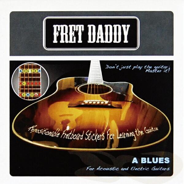 Fret Daddyスケール教則シール 【ブルーススケール（Aスケール）（エレキ/アコースティックギ...