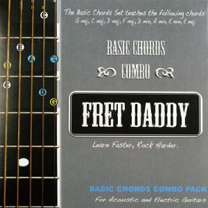 Fret Daddyコード教則シール（エレキ/アコースティックギター用）【ゆうパケット対応可能】