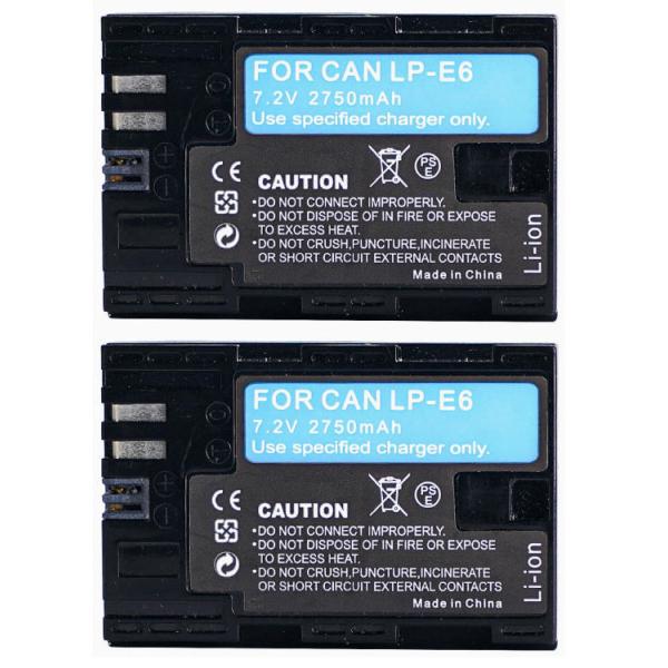 2個セット LP-E6P LP-E6 LP-E6N LP-E6NH キャノン互換バッテリー