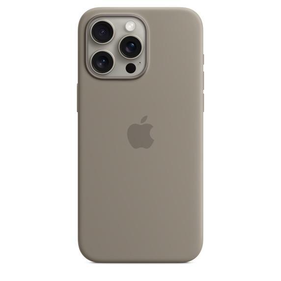 iPhone 15 Pro Max シリコーンケース - クレイ MagSafe対応 / MT1Q3...