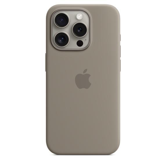 iPhone 15 Pro シリコーンケース - クレイ MagSafe対応 / MT1E3FE/A...