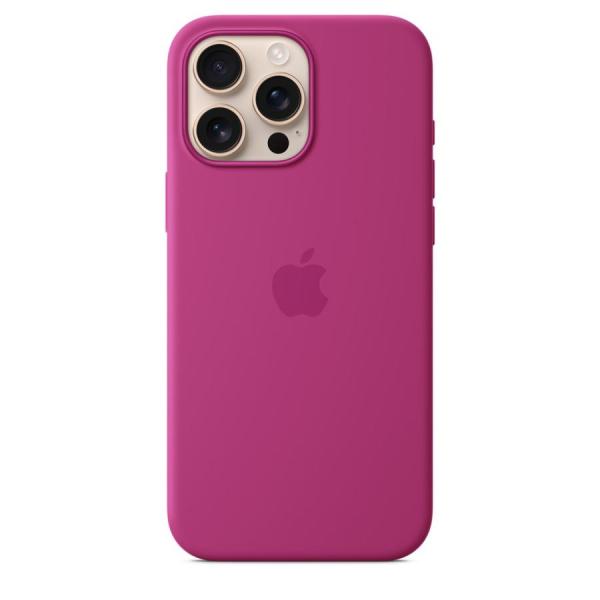 MagSafe対応 iPhone 16 Pro Max シリコーンケース - フクシア MYYX3F...