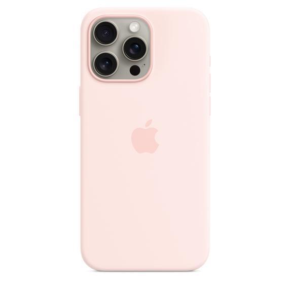 iPhone 15 Pro Max シリコーンケース - ライトピンク MagSafe対応 / MT...