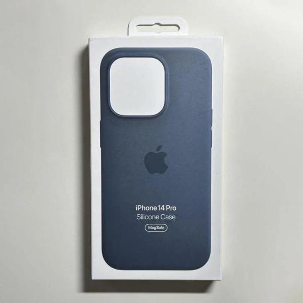 MagSafe対応 iPhone 14 Pro シリコンケース・ストームブルー 新品