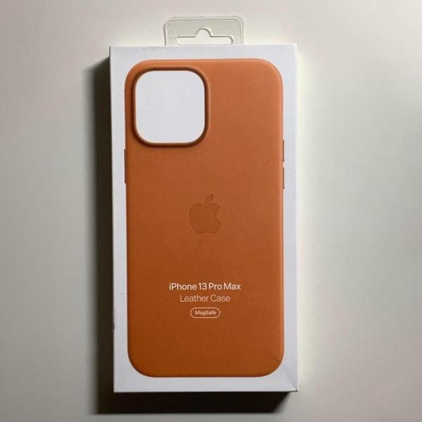 MagSafe対応 iPhone 13 Pro Maxレザーケース・ゴールデンブラウン 新品