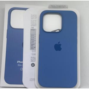 新品 iPhone15pro シリコンケース ウィンターブルー