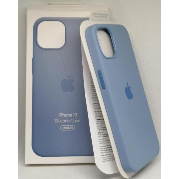 新品 iPhone13 シリコンケース ブルーフォグ