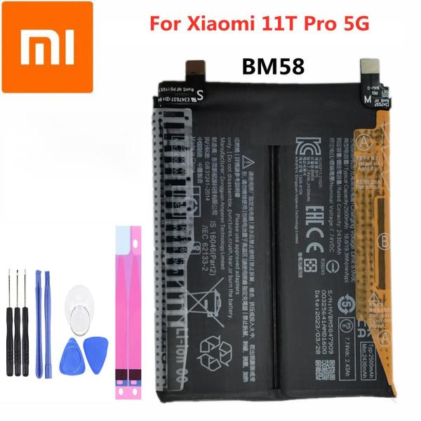純正同等新品 Xiaomi 11T Pro バッテリー BM58 2107113SG 携帯電話のバッ...