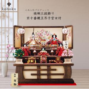 ひな人形☆二段五人飾り H2−19x2☆横幅58*奥行35*高さ