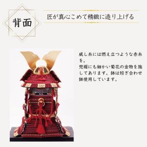 五月人形 鎧 鈴甲子雄山 名前札 菊一之鎧 国...の詳細画像4