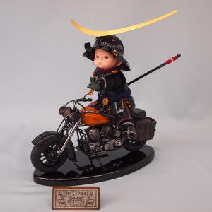 五月人形 子供大将飾り 武者人形 人形工房 壱三作 わんぱくライダー