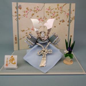 久月 五月人形 ケース飾り ケース入り 5月人形 コンパクト 兜飾り 金