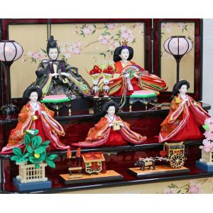雛人形 コンパクト 段飾り おしゃれ ひな人形...の詳細画像3