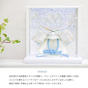 くすみカラーの五月人形 コンパクト ケース ブ...の詳細画像1