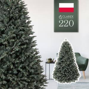 ヨーロッパメーカー「CLAREX」製の高級クリスマスツリー 北欧 おしゃれ 220cm ポーランド ヌードツリー オーナメント 飾り なし