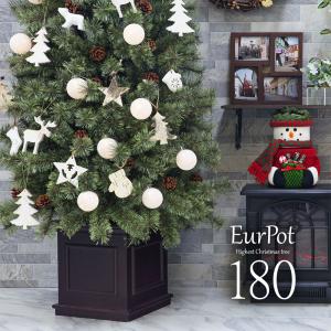 クリスマスツリー 180cm おしゃれ 北欧 高級 オーナメントセット ツリー ヌードツリー スリム EurPot natural 1｜ningyohonpo