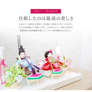 雛人形 コンパクト おしゃれ ケース飾り アク...の詳細画像1