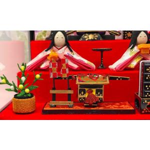 雛人形 ひな人形 コンパクト ちりめん 5人 ...の詳細画像4
