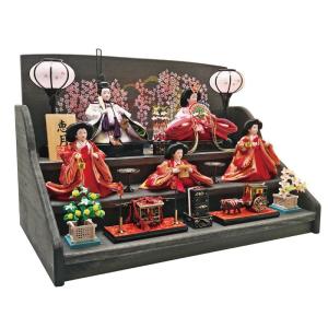 雛人形 ひな人形 焼桐三段飾りの詳細画像3