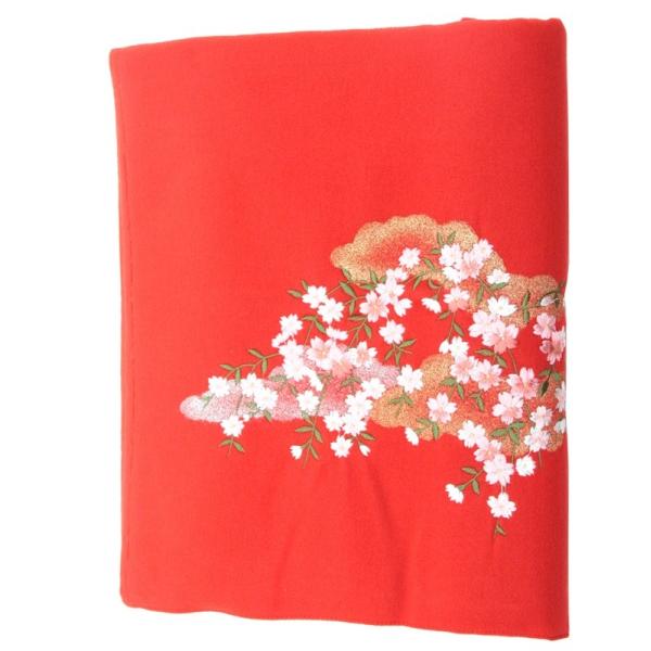 アウトレット品 雛人形赤毛せん 30号三段用 it-1123 華ごよみ 刺繍入り