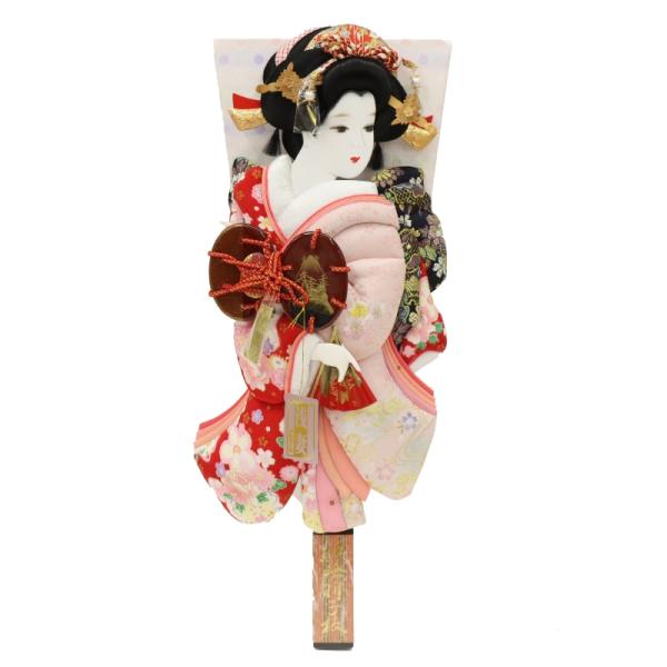 羽子板 羽子板単品 あいり 浅妻 18号 高さ56cm 友禅×金襴 2024-tst075