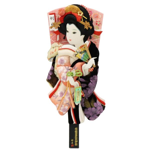 羽子板 羽子板単品 さがのベルベット 吉野桜 15号 高さ48cm 桜刺しゅう 2024-tst07...
