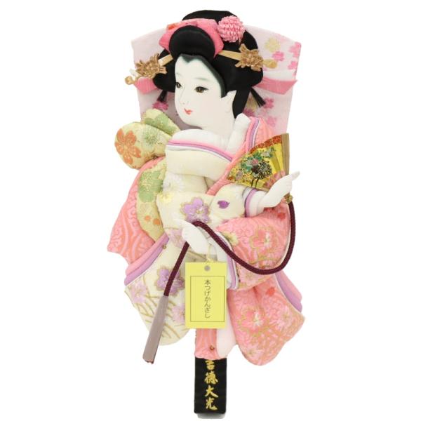 羽子板 羽子板単品 刺繍 8号 高さ25cm 流水桜 吉徳大光 2024-tst078