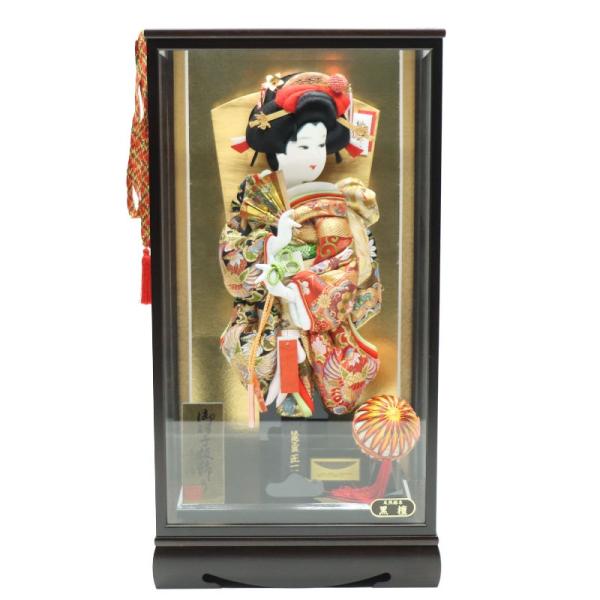 羽子板 ケース飾り 陽葵 18号 匠一好 純金正絹京みやび 高さ74cm 銘木 黒檀ケース 2024...