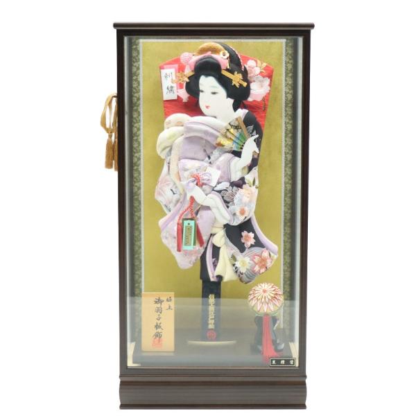 羽子板 ケース飾り 桜華 17号 極上 江戸押絵羽子板 高さ67cm 黒檀塗りケース 2024-ys...