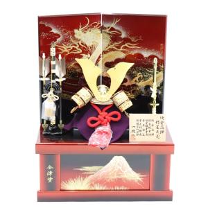 五月人形 兜 収納飾り 一徳作 10号 竹雀之兜...の商品画像